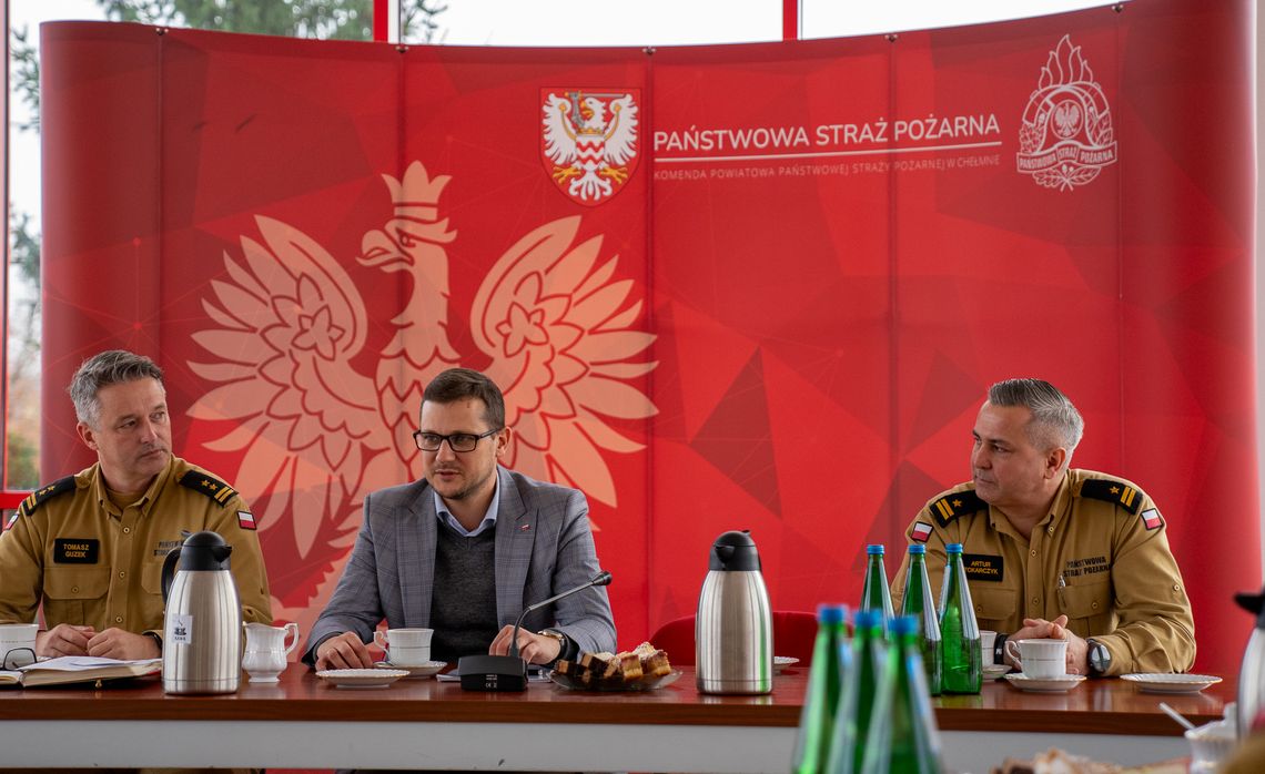 Wizyta Wojewody w powiecie chełmińskim. Tematem bezpieczeństwo oraz współpraca