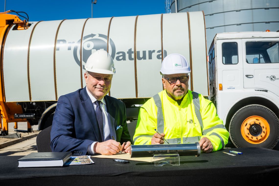 Wmurowano kamień węgielny pod biogazownię ProNatura w Bydgoszczy Wmurowano kamień węgielny pod biogazownię ProNatura w Bydgoszczy