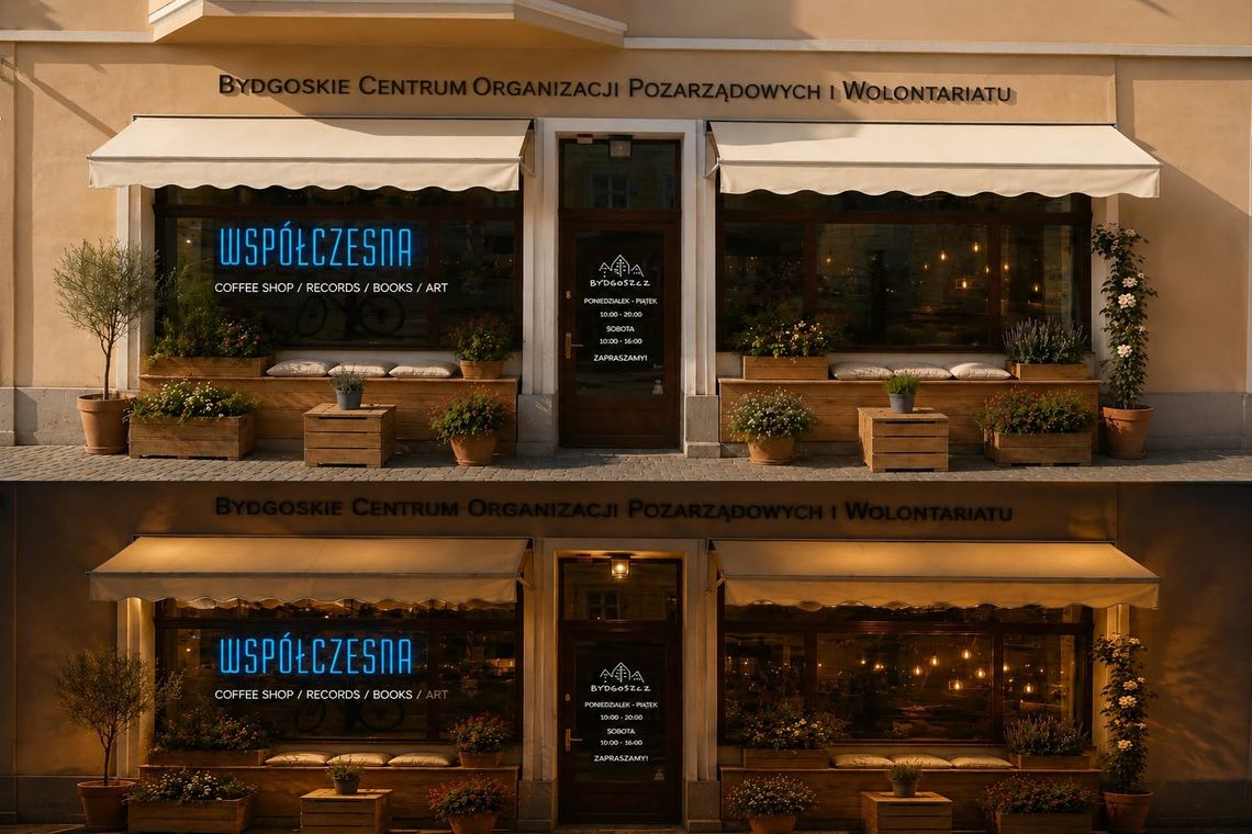"Współczesna" otwarta w Bydgoszczy. Nowe miejsce łączy kulturę, kawiarnię i spotkania "Współczesna" otwarta w Bydgoszczy. Nowe miejsce łączy kulturę, kawiarnię i spotkania