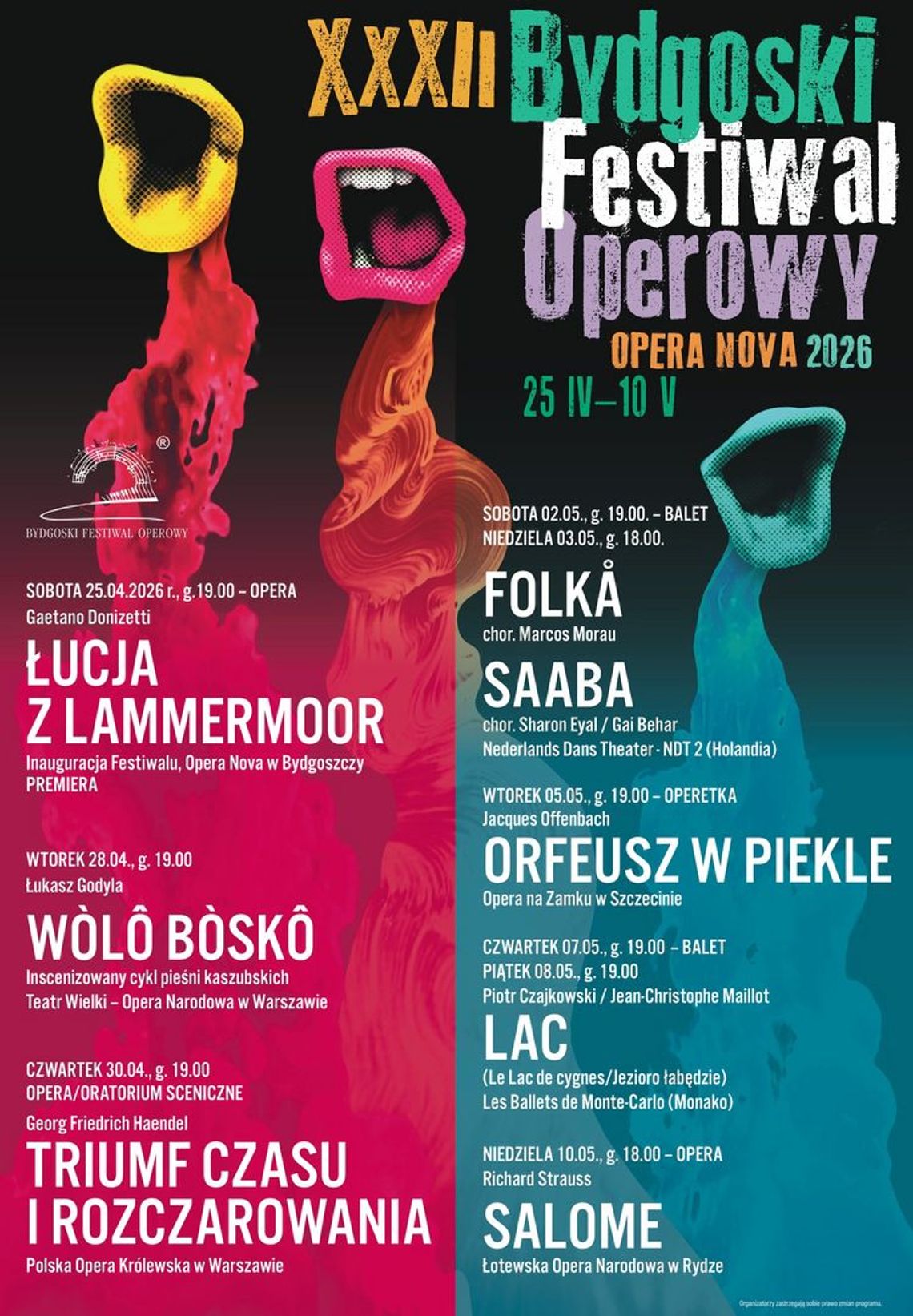 XXXII Bydgoski Festiwal Operowy rusza z rozmachem. W programie wielkie premiery i europejscy goście XXXII Bydgoski Festiwal Operowy rusza z rozmachem. W programie wielkie premiery i europejscy goście
