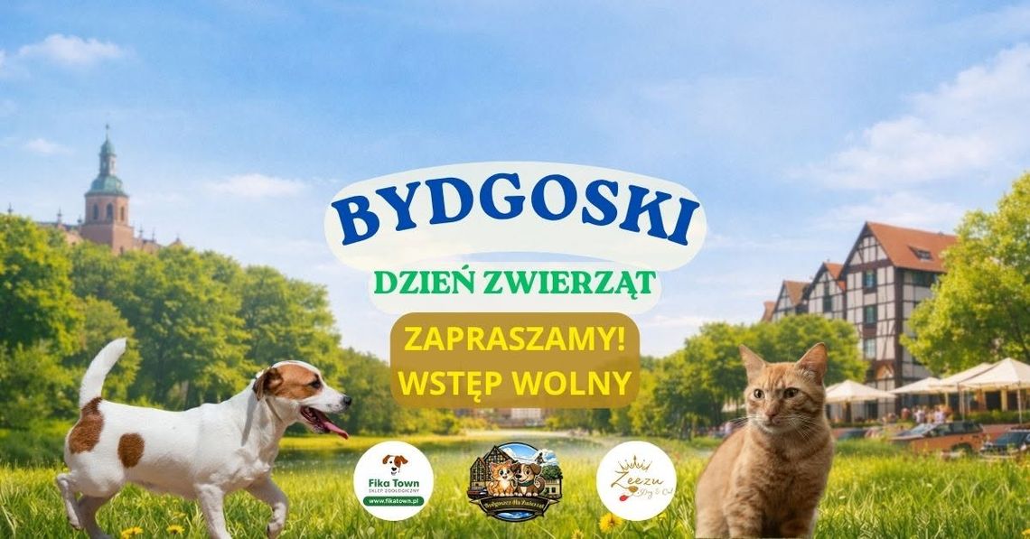 Zapraszamy na Bydgoski Dzień Zwierząt i Opiekunów. Edukacja, pomoc i wspólna zabawa w Parku Harcerstwa Bydgoskiego