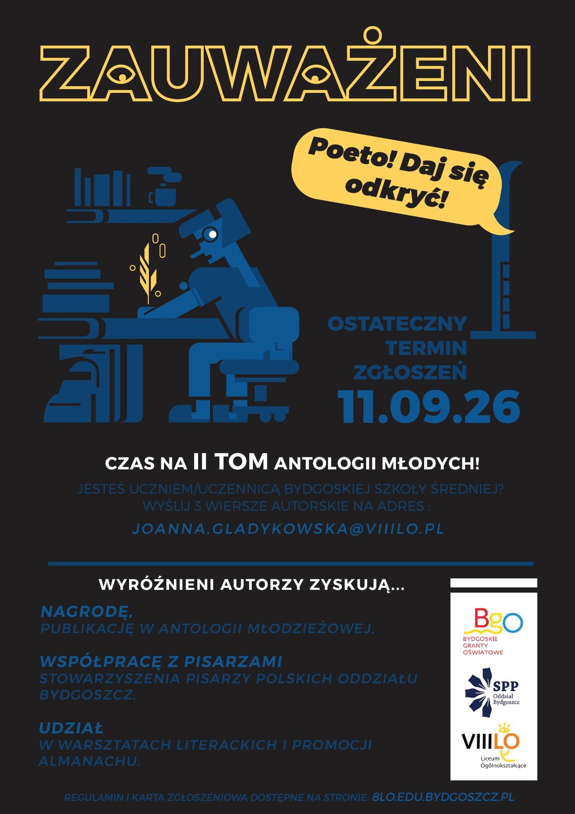 "Zauważeni" - II edycja konkursu literackiego na publikację w książce