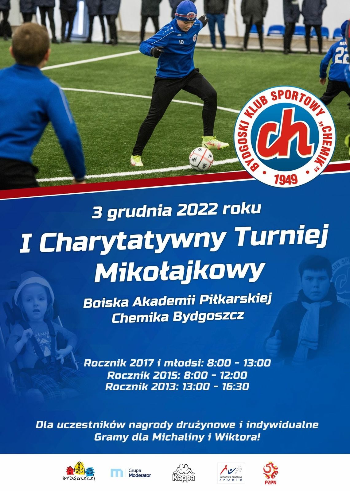 Zbliża się I Charytatywny Turniej Mikołajkowy na obiektach Chemika Bydgoszcz 