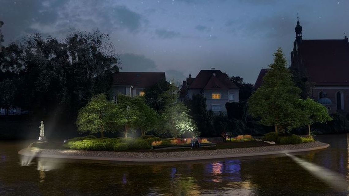 Zima hamuje prace przy bulwarach nad Brdą. Wyspa Św. Barbary czeka na odwilż