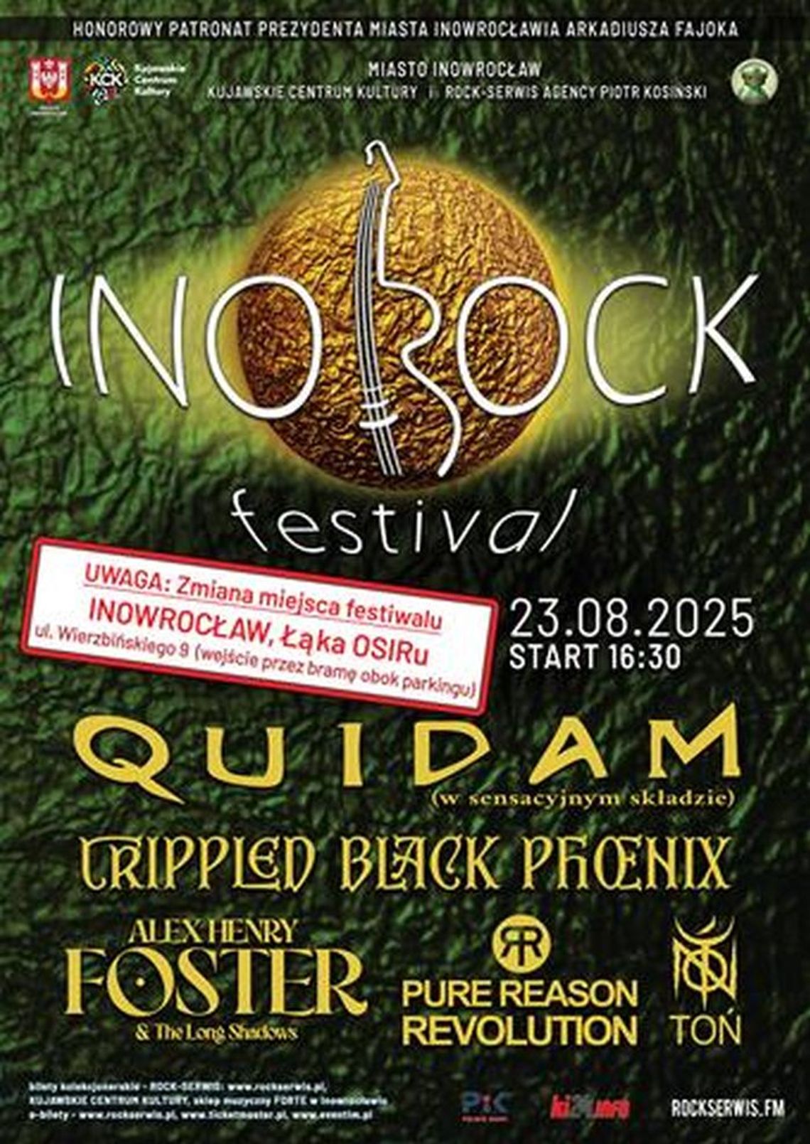 Zmiana lokalizacji Festiwalu INO-ROCK!