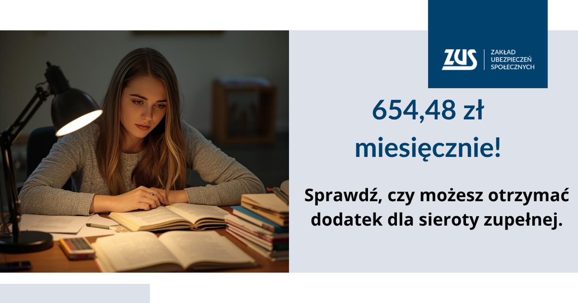 ZUS Bydgoszcz: 654,48 zł miesięcznie dla sieroty zupełnej. Komu przysługuje? ZUS Bydgoszcz: 654,48 zł miesięcznie dla sieroty zupełnej. Komu przysługuje?