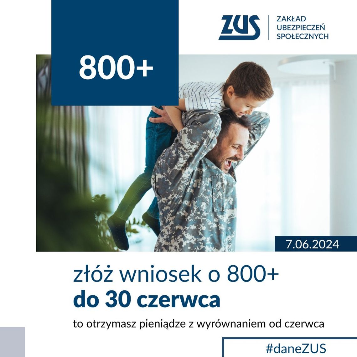 ZUS Bydgoszcz: Nie przegap terminu, złóż wniosek o 800 plus do końca czerwca