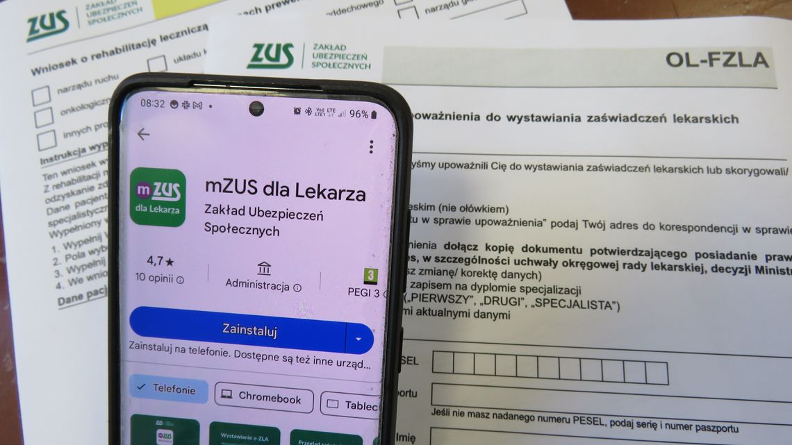 ZUS: Ułatwienia dla lekarzy w wystawianiu zwolnień