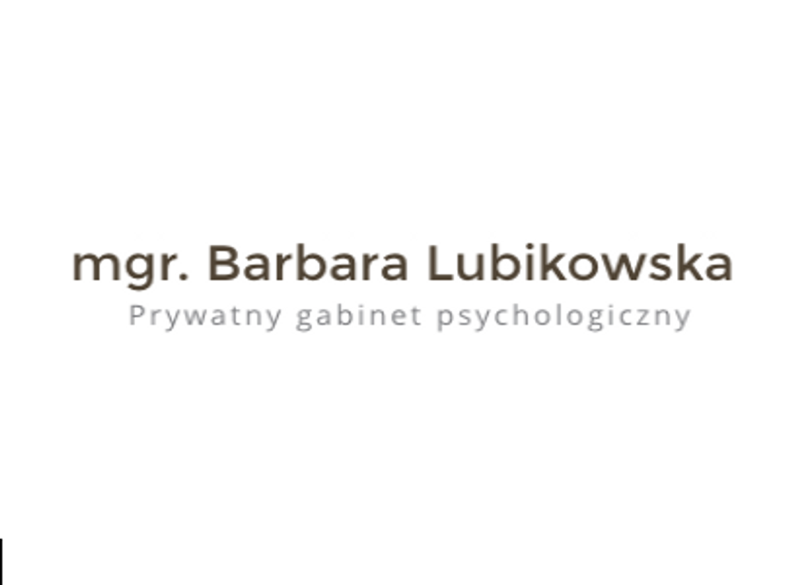 Psycholog Barbara Lubikowska