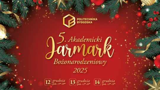 Plakat Akademickiego Jarmarku Bożonarodzeniowego