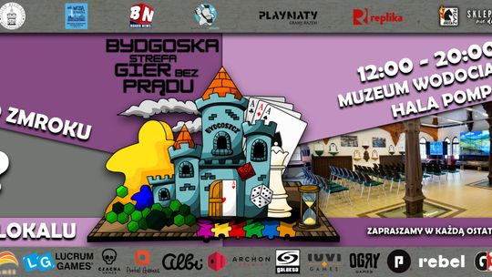Bydgoska Strefa Gier bez Prądu Plakat Bydgoskiej Strefy Gier bez Prądu