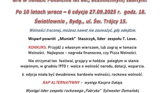 FESTIWAL WOLNOŚCI - NUTY DLA POLSKI