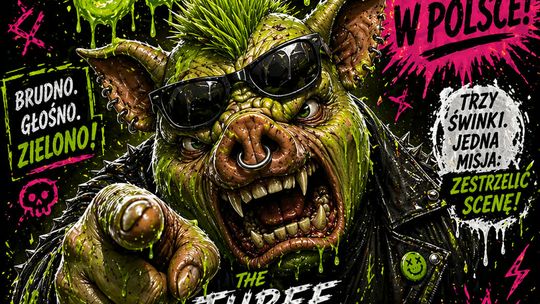 Plakat trasy koncertowej Green Jelly w Polsce w 2026 roku