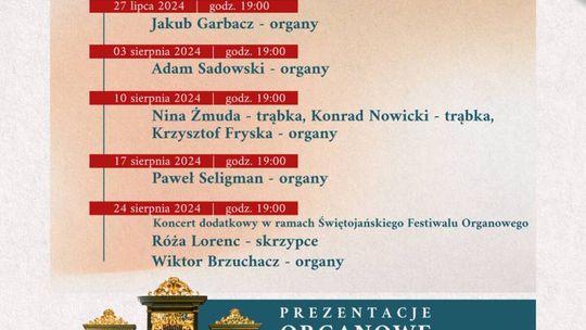 Letnie Koncerty Organowe w Katedrze Bydgoskiej