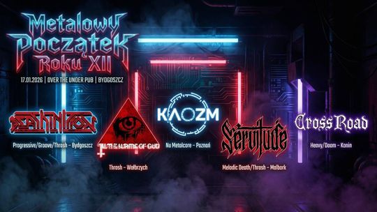 Plakat Metalowy Początek Roku XII