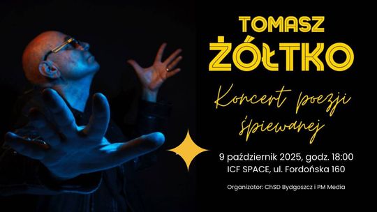 Plakat koncertu Tomasza Żółtki