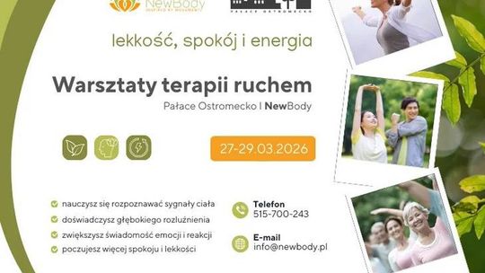 Plakat wydarzenia Warsztaty terapii ruchem