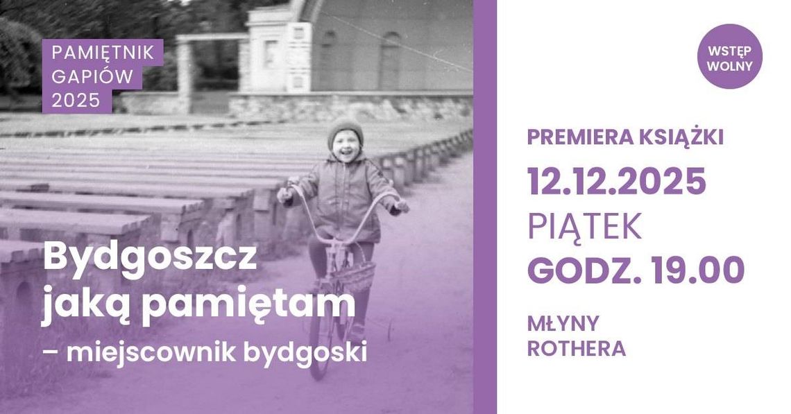 plakat promujący premierę książki