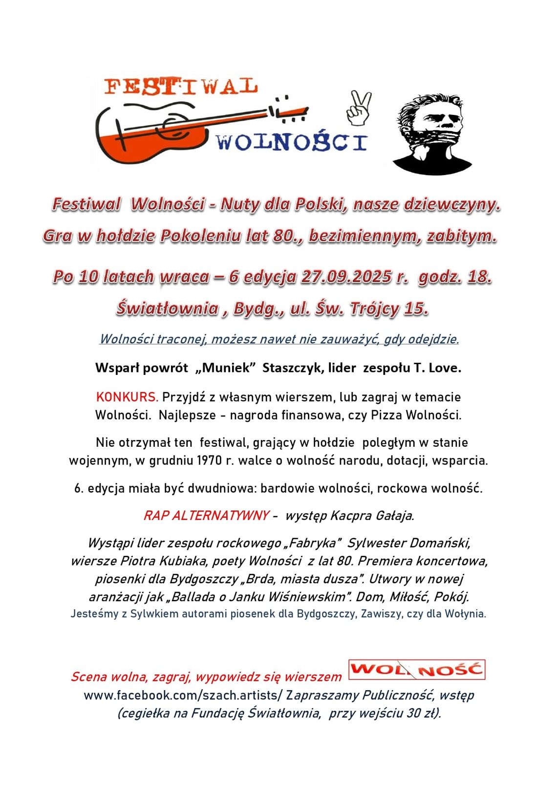 FESTIWAL WOLNOŚCI - NUTY DLA POLSKI