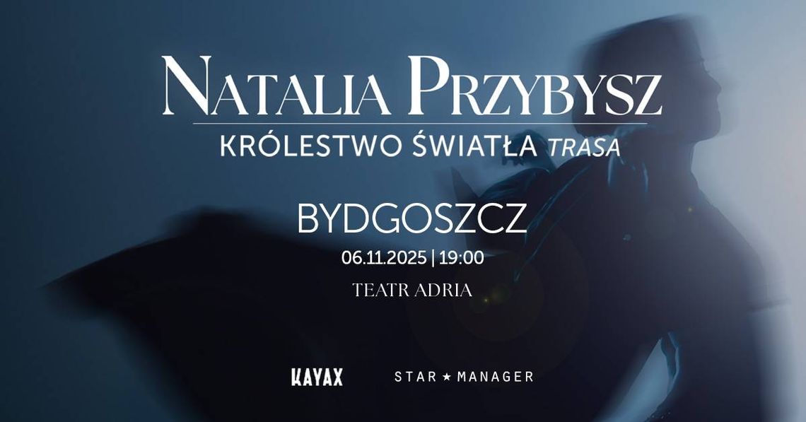 Natalia Przybysz - Królestwo Świateł Trasa Plakat koncertu Natalii Przybysz