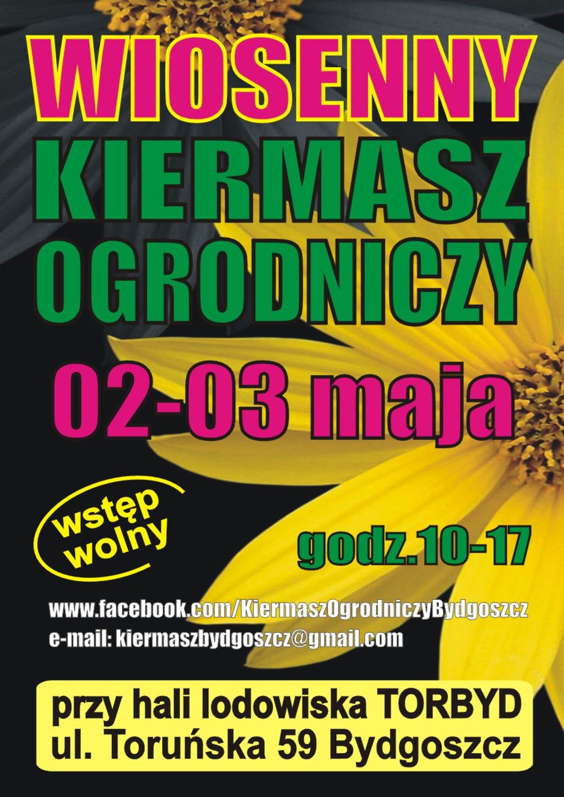 Wiosenny Kiermasz Ogrodniczy 2-3 maja Bydgoszcz